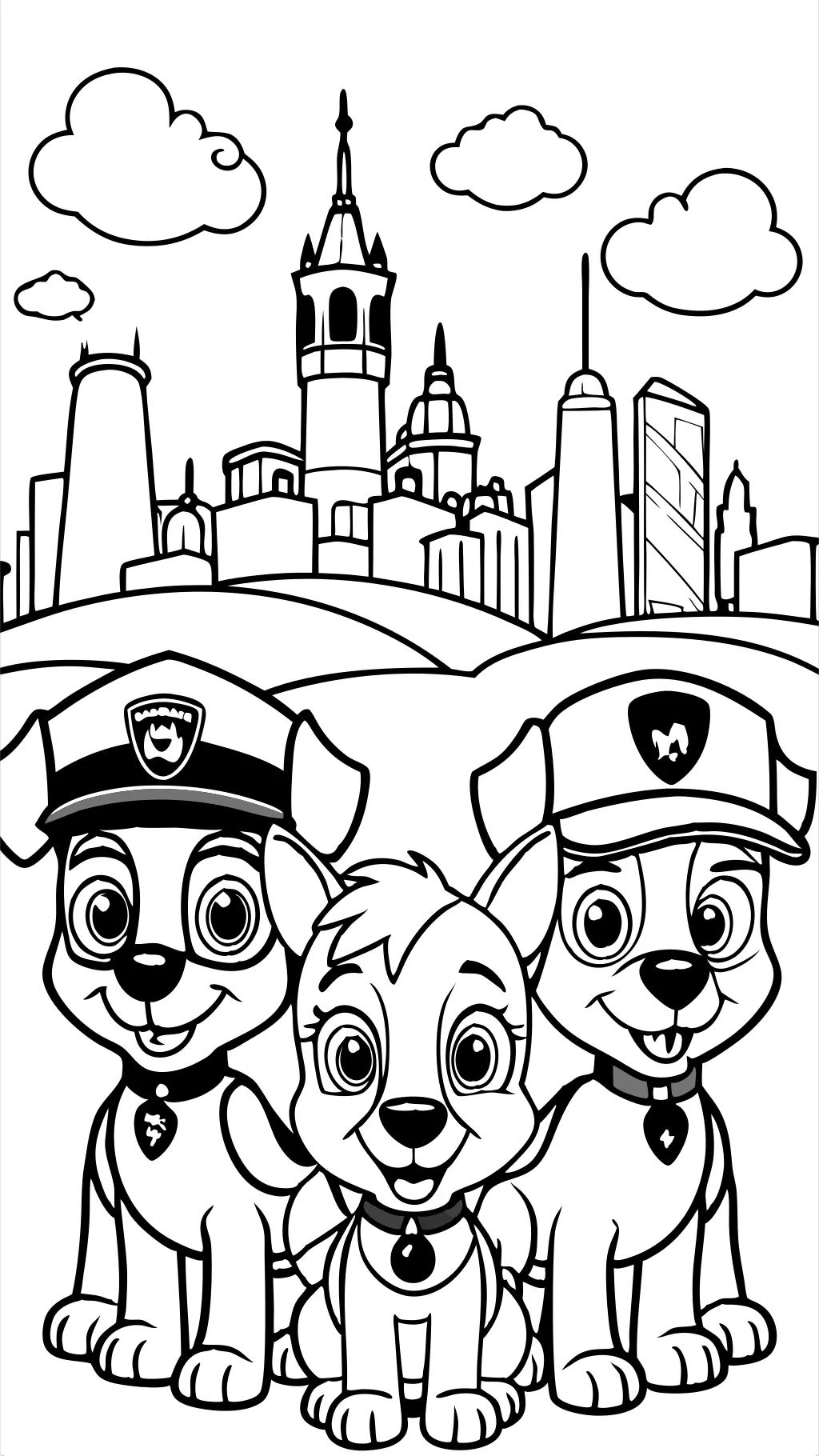 paw patrol printable coloring page